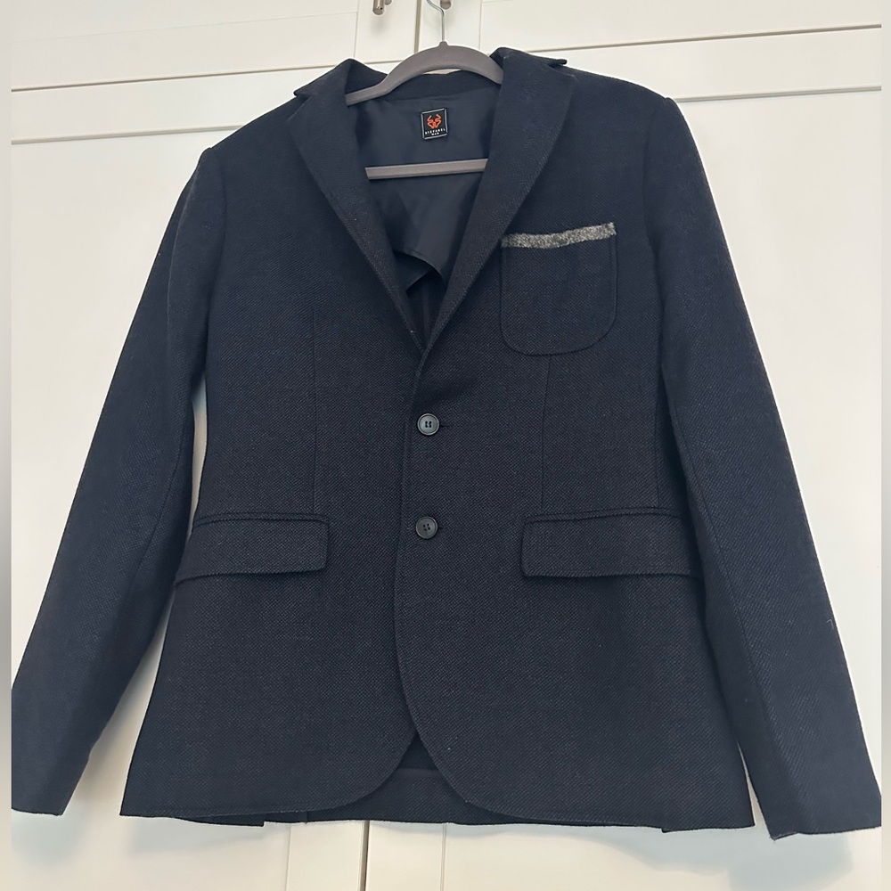 Stefanel Men's wool blazer size Small color navy (EU 46)